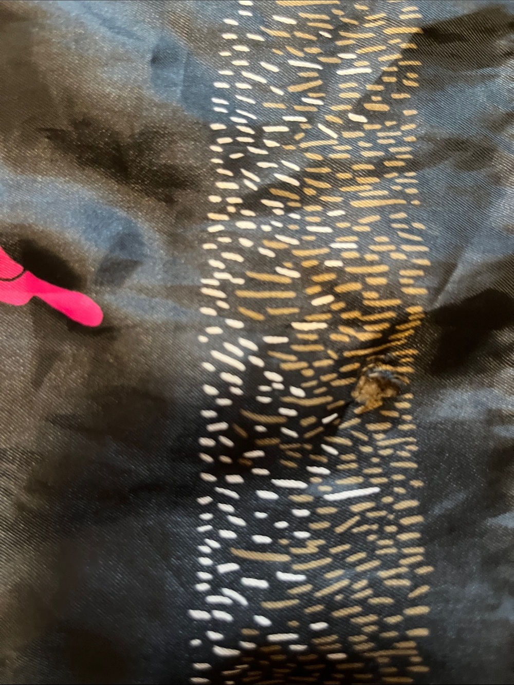 totes Rain Scarf in Black with Gold Accents - Picture 4 of 6